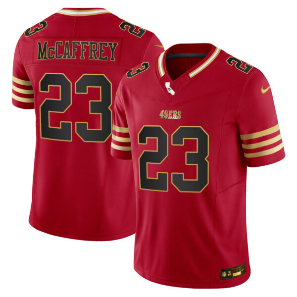 Men's 49ers 2024 Gold Vapor Jersey - All Stitched - Image 11