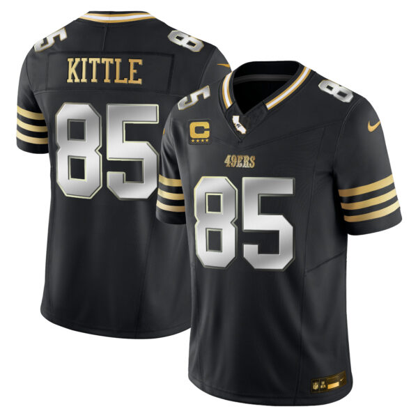Men's 49ers 2024 Gold Vapor Jersey - All Stitched - Image 34