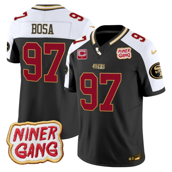 Men's 49ers 2024 Niner Gang Patch Vapor Jersey - All Stitched - Image 7