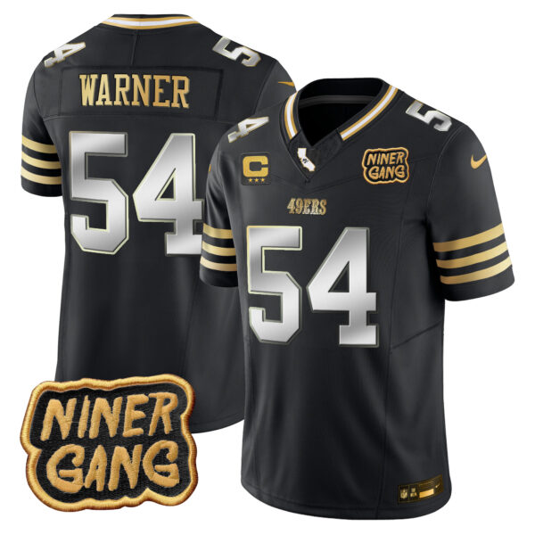 Men's 49ers 2024 Niner Gang Patch Vapor Jersey - All Stitched - Image 35