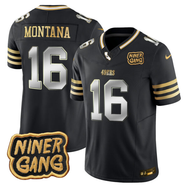 Men's 49ers 2024 Niner Gang Patch Vapor Jersey - All Stitched - Image 38