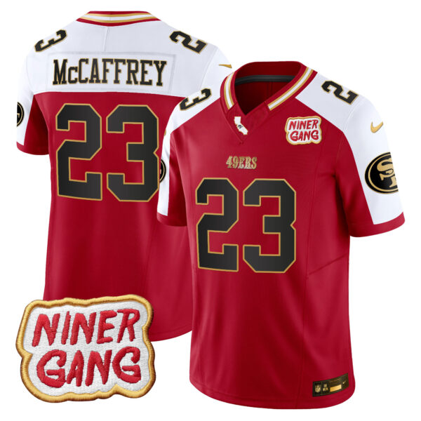 Men's 49ers 2024 Niner Gang Patch Vapor Jersey - All Stitched - Image 41
