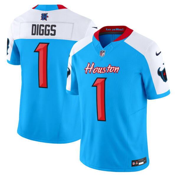 Men's Houston Texans 2024 Vapor Limited Jersey V4 - All Stitched - Image 10