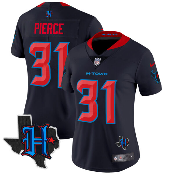 Women's Houston Texans 2024 Texas Patch Vapor Limited Jersey V2 - All Stitched - Image 15