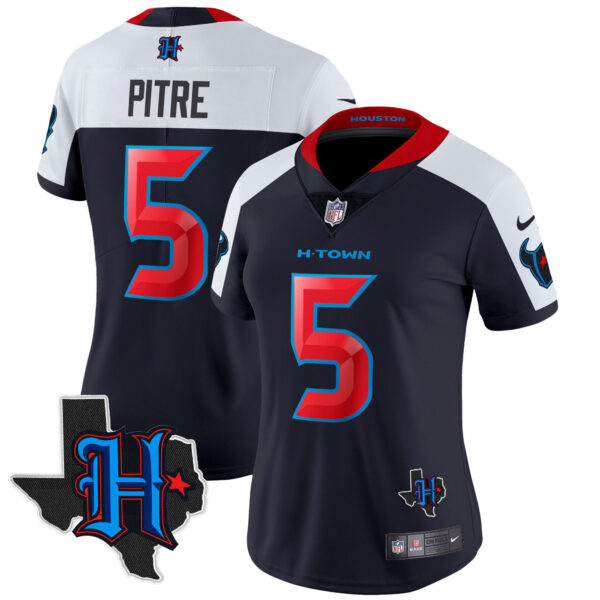 Women's Houston Texans 2024 Texas Patch Vapor Limited Jersey V2 - All Stitched - Image 35
