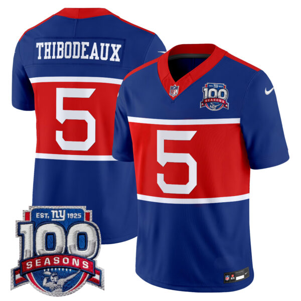 Men's New York Giants 'Century Red' 100th Season Commemorative Vapor Jersey - All Stitched - Image 25