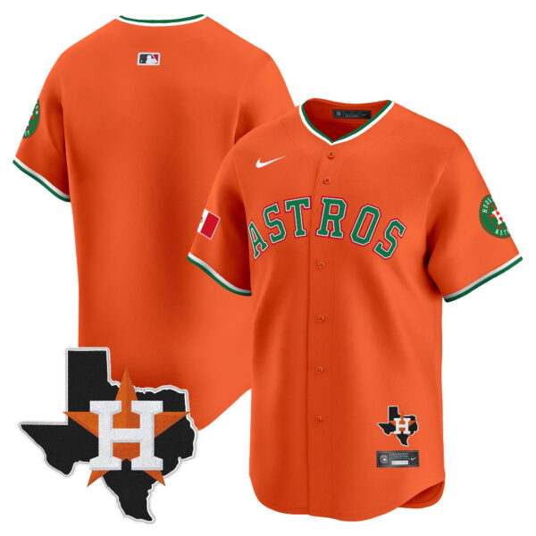 Men's Astros Mexico Texas Patch Vapor Premier Limited Jersey V4 - All Stitched - Image 24