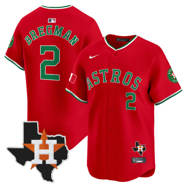 Men's Astros Mexico Texas Patch Vapor Premier Limited Jersey V4 - All Stitched - Image 34