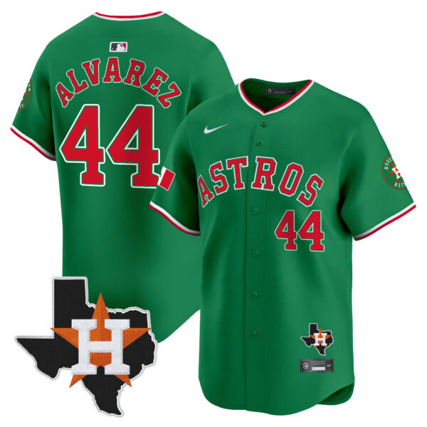 Men's Astros Mexico Texas Patch Vapor Premier Limited Jersey V4 - All Stitched - Image 29