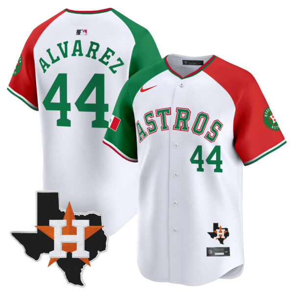 Men's Astros Mexico Texas Patch Vapor Premier Limited Jersey V4 - All Stitched - Image 45