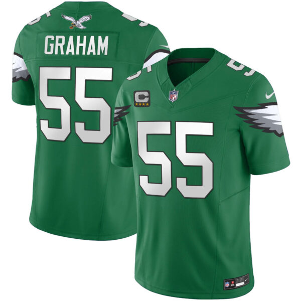 Men's Eagles Kelly Green Vapor Limited Jersey V3 - All Stitched - Image 15