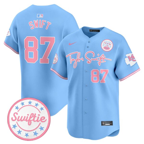 Unisex Chiefs Taylor Swift Bubblegum Pink Vapor Premier Limited Jersey - All Stitched - Image 10