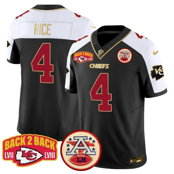 Men's Chiefs Super Back 2 Back Patch Vapor Limited Jersey - All Stitched - Image 7