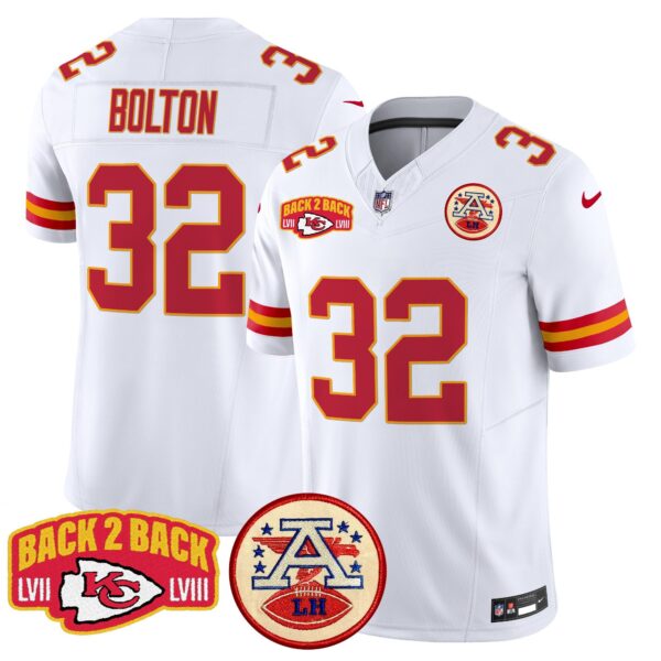 Men's Chiefs Super Back 2 Back Patch Vapor Limited Jersey - All Stitched - Image 54