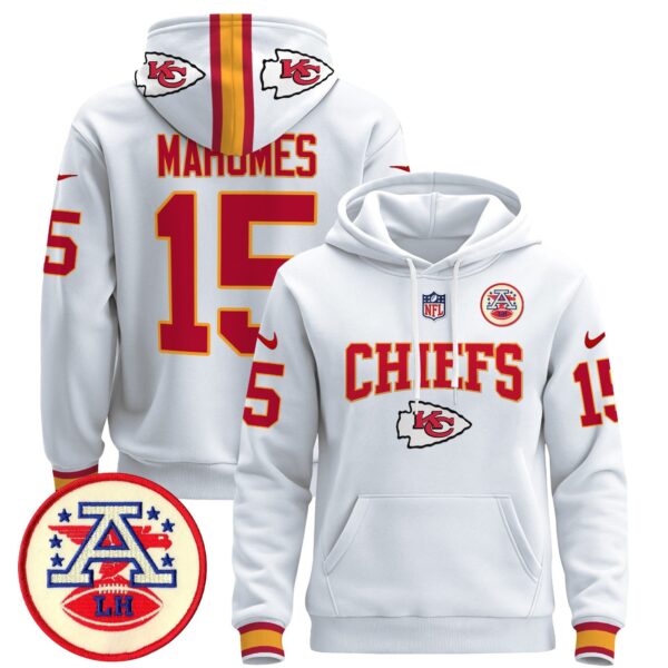 Men's Kansas City Chiefs 2024 Pullover Hoodie V2 - All Stitched - Image 10