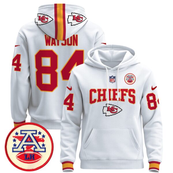 Men's Kansas City Chiefs 2024 Pullover Hoodie V2 - All Stitched - Image 14