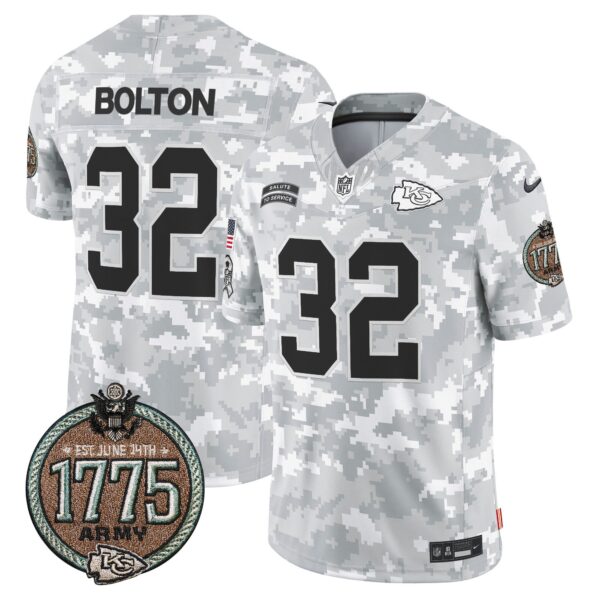 Men's Chiefs 2024 Salute to Service Establishment Year Patch Vapor Limited Jersey - All Stitched - Image 14